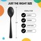 Party Solids 100 Pcs Disposable Utensils – Heavy Duty Plastic Cutlery Set – Premium Plastic Forks, Spoons or Knives for Parties, Events, Catering & Tableware Supplies by Exquisite